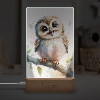 Lamp Watercolor owl