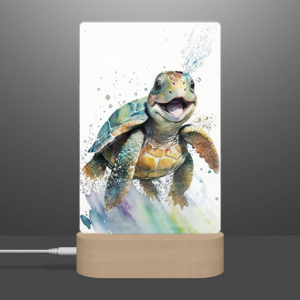 Lamp Watercolor turtle