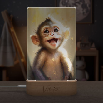 Lamp Watercolor monkey