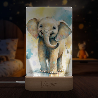 Lamp Watercolor elephant