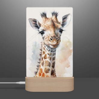 Lamp Watercolor giraffe