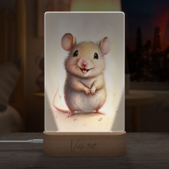 Lamp Watercolor mouse