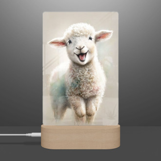 Lamp Watercolor sheep