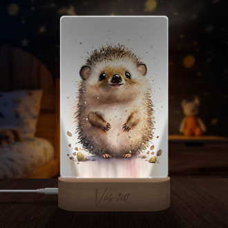 Lamp Watercolor hedgehog