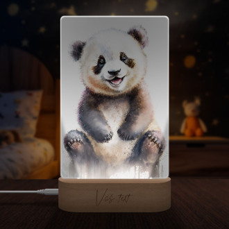 Lamp Watercolor panda