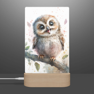 Lamp Watercolor owl