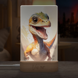 Lamp Watercolor dinosaur