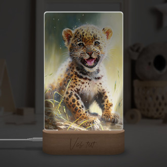 Lamp Watercolor leopard