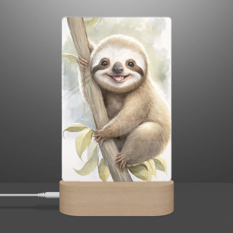 Lamp Watercolor sloth