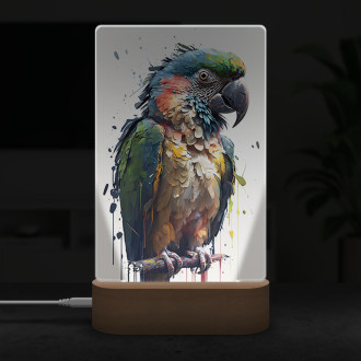 Lamp Graffiti parrot