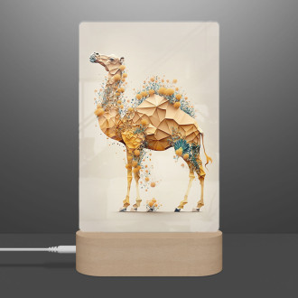 Lamp Floral camel