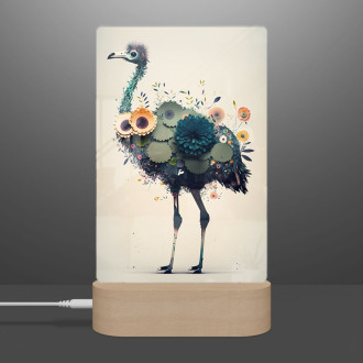 Lamp Floral ostrich