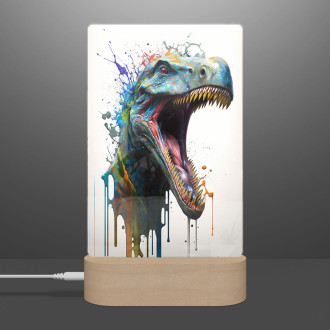 Lamp Dinosaur graffiti