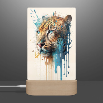Lamp Graffiti cheetah
