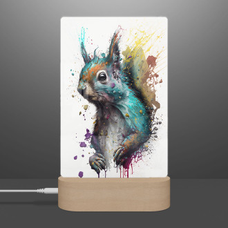Lamp Graffiti squirrel