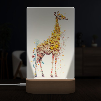 Lamp Floral giraffe