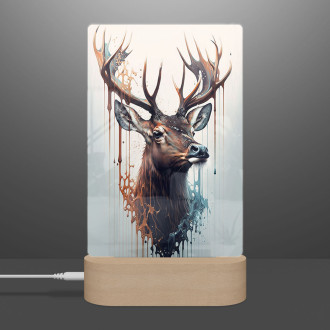 Lamp Graffiti deer