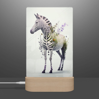 Lamp Floral zebra