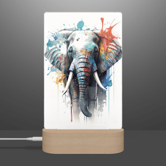Lamp Elephant graffiti