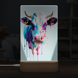 Lamp Graffiti cow