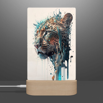 Lamp Graffiti leopard