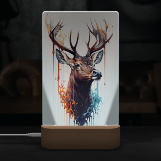 Lamp Graffiti deer