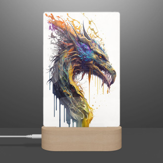 Lamp Graffiti dragon