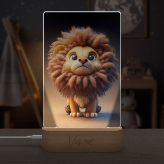 Lamp Animated lion cub