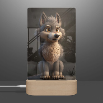 Lamp Animated wolf