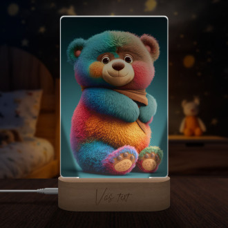 Lamp Rainbow teddy bear