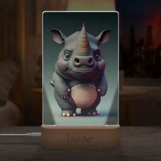 Lamp Animated rhinoceros