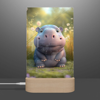 Lamp Cute hippopotamus
