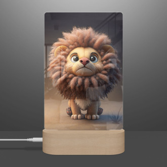 Lamp Animated lion cub