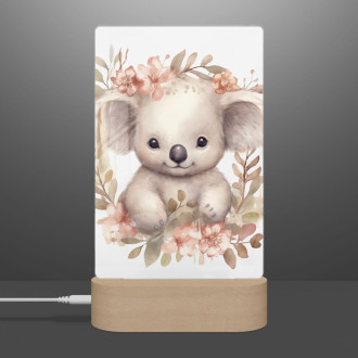 Lamp Baby koala in flowers