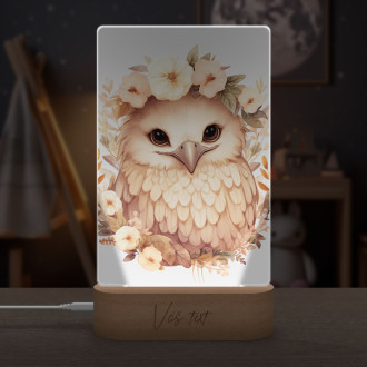 Lamp Baby eagle in flowers