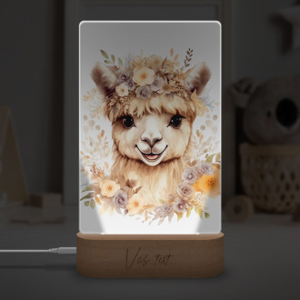 Lamp Baby camel in flowers