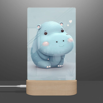 Lamp Cartoon Hippo 1