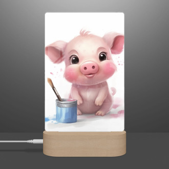 Lamp Cartoon Piggy