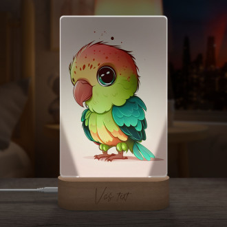 Lamp Cartoon Parrot