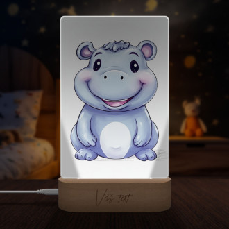 Lamp Cartoon Hippo