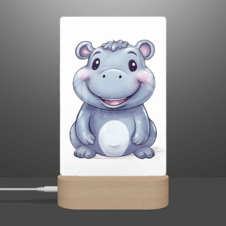 Lamp Cartoon Hippo