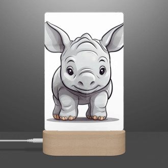 Lamp Cartoon Rhinoceros