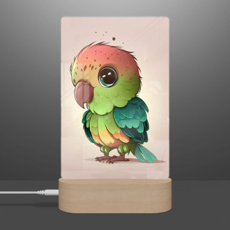 Lamp Cartoon Parrot