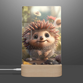 Lamp Cute animated hedgehog 2