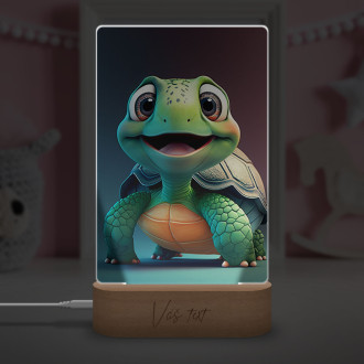 Lamp Cute animated turtle