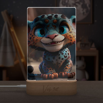 Lamp Cute animated leopard 1