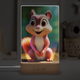 Lamp Cute animated squirrel