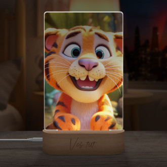 Lamp Cute animated tiger 1
