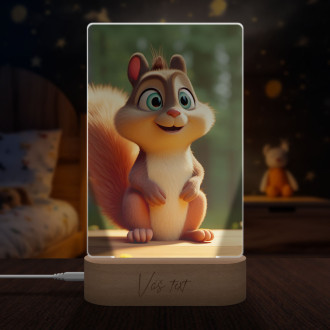 Lamp Cute animated squirrel 1
