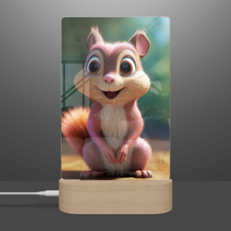 Lamp Cute animated squirrel